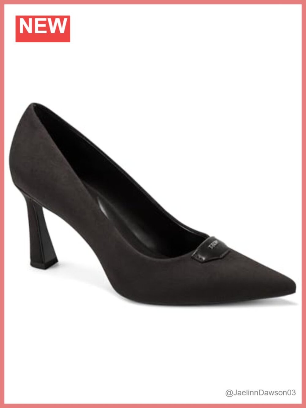 Womens Kitten Heel Nylon Pump